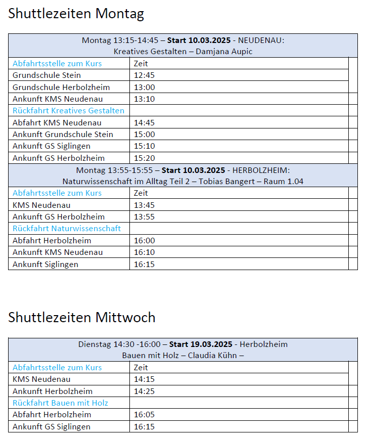 Shuttle Service Rhein Stiftung Shuttle Service Rhein Stiftung